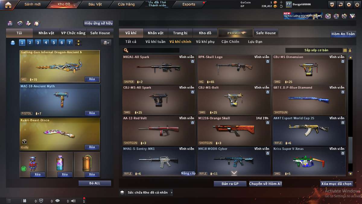 shop acc cf uy tin gia re